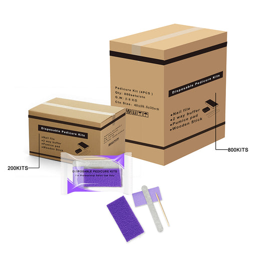 800 Sets/Case Professional-grade 4-in-1 Disposable Pedicure Kits Wholesale