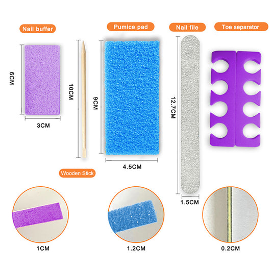 600 Sets/Case 5 Pieces in 1 Manicure & Pedicure Disposable Kit Supply for Salon