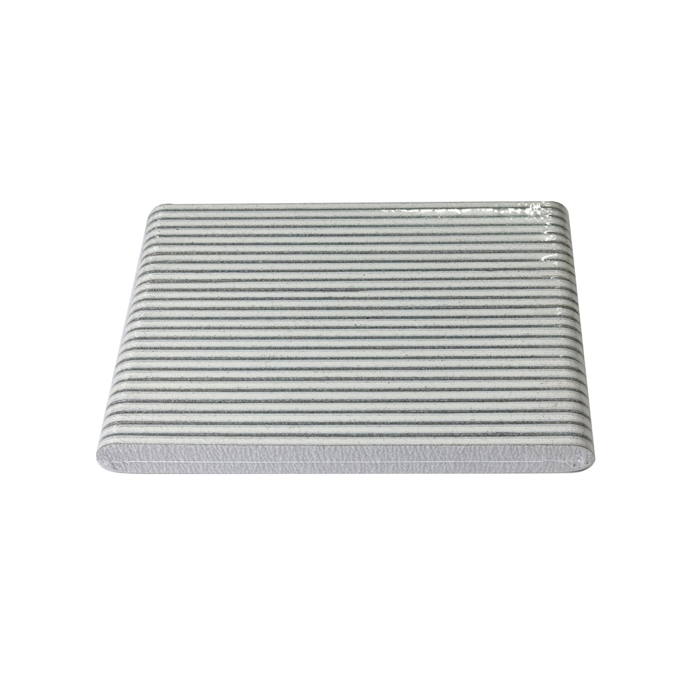 1,000 PCS/Case Professional #80/100 Grit Double-Sided Zebra Washable Plastic Regular Nail File