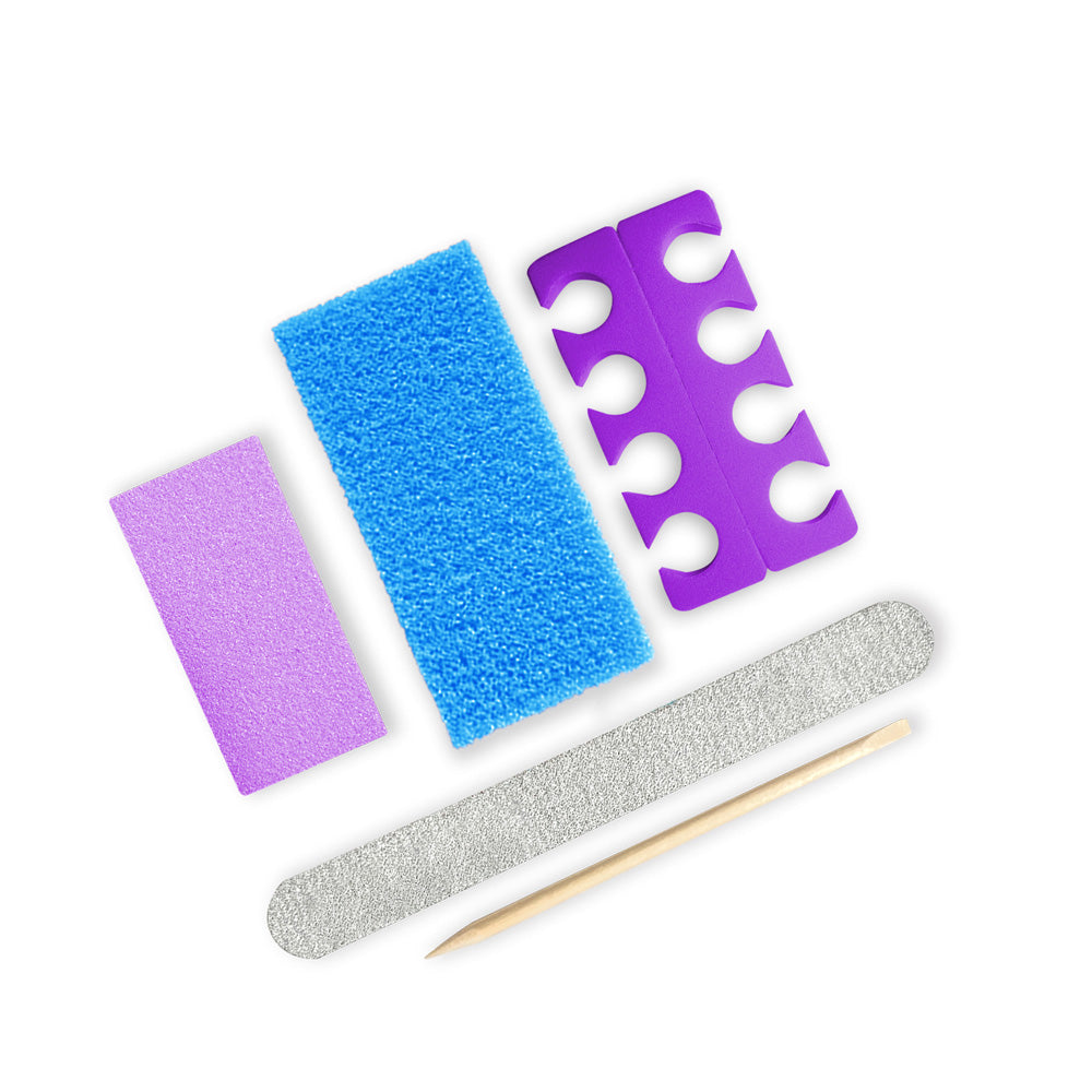 600 Sets/Case 5 Pieces in 1 Manicure & Pedicure Disposable Kit Supply for Salon