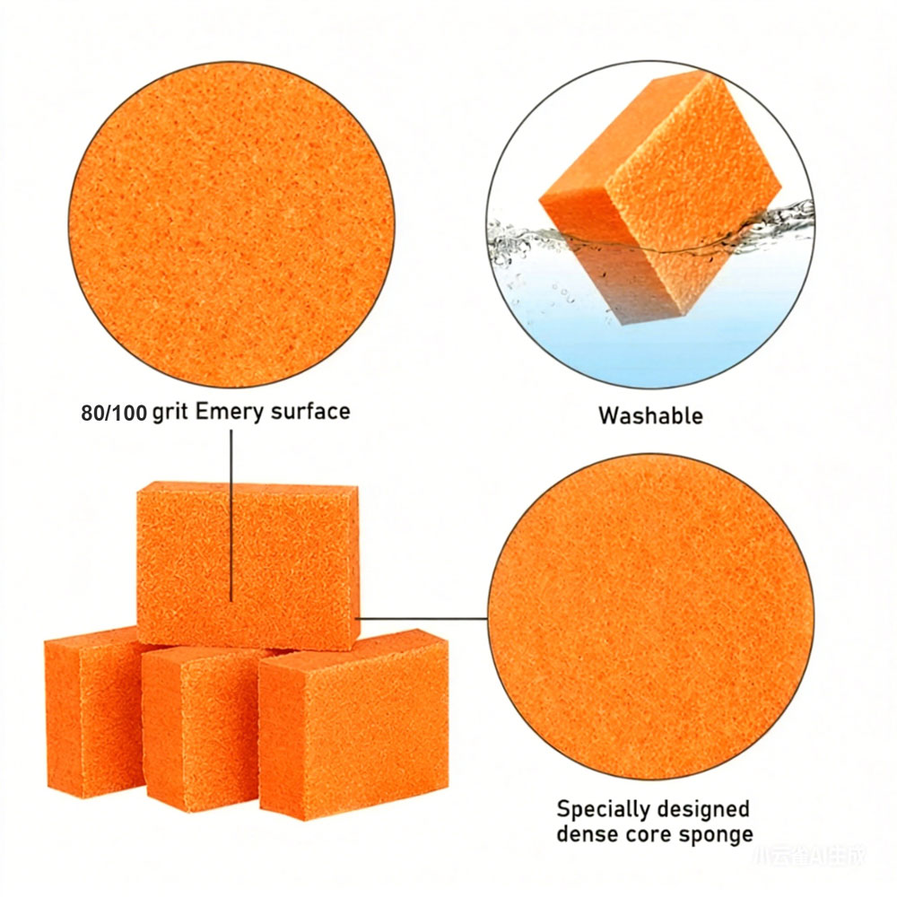 7500 PCS/Case Professional 80/100 Grit Mini Nail Buffer Block – Dual-Sided File for Gel & Acrylic Prep