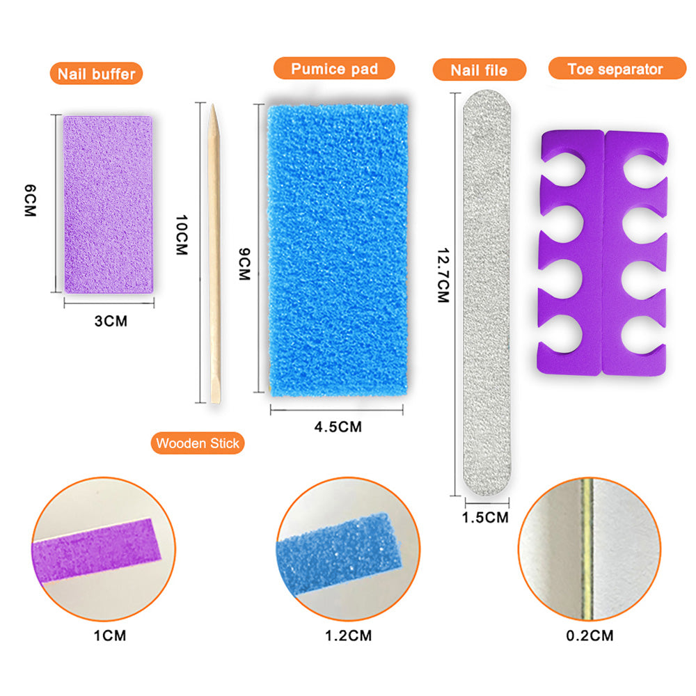 600 Sets/Case 5 Pieces in 1 Manicure & Pedicure Disposable Kit Supply for Salon